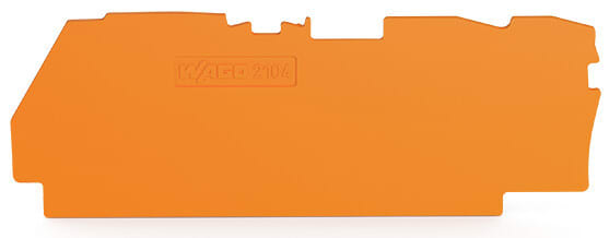 WAGO - Abschluss- und Zwischenplatte,1 mm dick,für 3-Leiter-Klemmen,orange