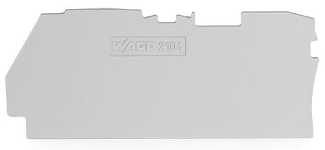 WAGO - Abschluss- und Zwischenplatte,1 mm dick,grau