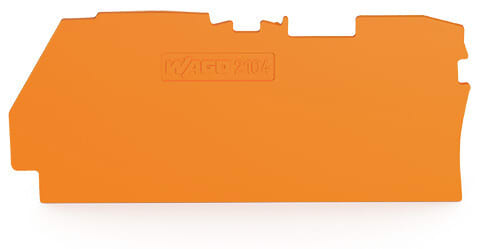 WAGO - Abschluss- und Zwischenplatte,1 mm dick,orange