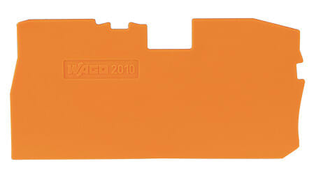 WAGO - Abschlussplatte,1 mm dick,orange