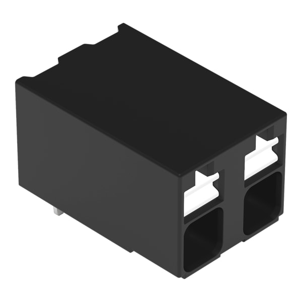 WAGO - THR-Leiterplattenklemme,Drücker,1,5 mm²,schwarz
