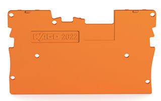 WAGO - Abschlussplatte,1 mm dick,orange