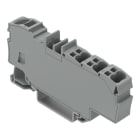 WAGO - Verteilerklemme, mit Betätigungsöffnung, 1x6mm² / 6x1,5mm², grau