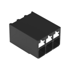 WAGO - SMD-Leiterplattenklemme, Drücker, 1,5mm², schwarz