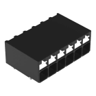 WAGO - THR-Leiterplattenklemme, Drücker, 1,5mm², schwarz