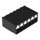 WAGO - THR-Leiterplattenklemme,Drücker,1,5 mm²,schwarz