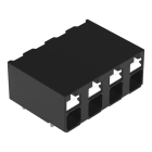 WAGO - THR-Leiterplattenklemme, Drücker, 1,5mm², schwarz