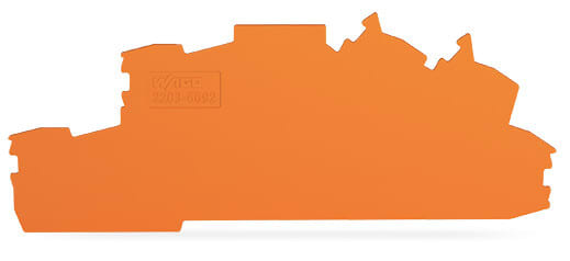 WAGO - Abschluss- und Zwischenplatte, 0,8mm dick, orange