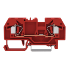 WAGO - 2-Leiter-Durchgangsklemme, 6mm², mittige Beschriftung, rot