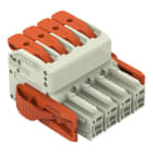 WAGO - 1-Leiter-Federleiste, Hebel, Push-in CAGE CLAMP®, lichtgrau