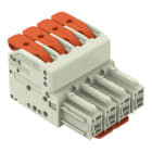WAGO - 1-Leiter-Federleiste, Hebel, Push-in CAGE CLAMP®, lichtgrau