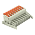 WAGO - 1-Leiter-Federleiste, Hebel, Push-in CAGE CLAMP®, lichtgrau