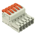 WAGO - 1-Leiter-Stiftleiste, Hebel, Push-in CAGE CLAMP®, lichtgrau