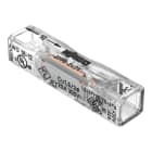 WAGO - Durchgangsverbinder zum Stecken, für ein- und mehrdrähtige Leiter, max. 4mm², transparent