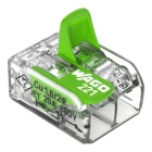 WAGO - Verbindungsklemme mit Hebeln, für alle Leiterarten, max. 4mm², transparent