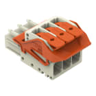 WAGO - 1-Leiter-Federleiste,Hebel,Push-in CAGE CLAMP®,lichtgrau