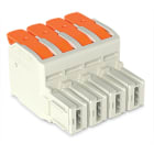 WAGO - 1-Leiter-Federleiste,Hebel,Push-in CAGE CLAMP®,lichtgrau
