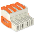 WAGO - 1-Leiter-Federleiste,Hebel,Push-in CAGE CLAMP®,lichtgrau