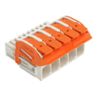 WAGO - 1-Leiter-Federleiste,Hebel,Push-in CAGE CLAMP®,lichtgrau