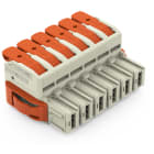 WAGO - 1-Leiter-Federleiste,Hebel,Push-in CAGE CLAMP®,lichtgrau