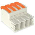 WAGO - 1-Leiter-Stiftleiste,Hebel,Push-in CAGE CLAMP®,lichtgrau