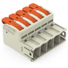 WAGO - 1-Leiter-Stiftleiste,Hebel,Push-in CAGE CLAMP®,lichtgrau