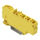 WAGO - Verteilerklemme,mit Betätigungsöffnung,1 x 6 mm² / 6 x 1,5 mm²,gelb