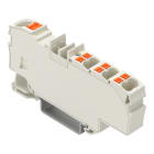 WAGO - Verteilerklemme,mit Drücker,1 x 6 mm² / 6 x 1,5 mm²,lichtgrau