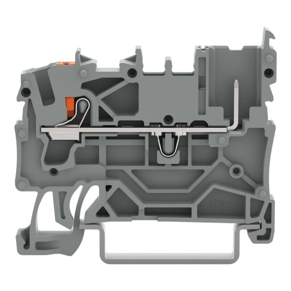 WAGO - 1-Leiter/1-Pin-Basisklemme,mit Drücker,2,5 mm²,orange