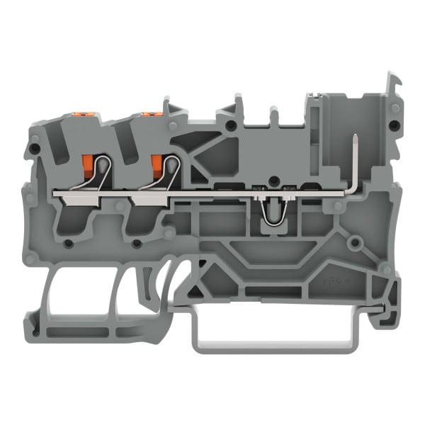 WAGO - 2-Leiter/1-Pin-Basisklemme,mit Drücker,2,5 mm²,orange
