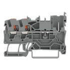 WAGO - 2-Leiter/1-Pin-Basisklemme,mit Drücker,2,5 mm²,orange