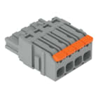 WAGO - 1-Leiter-Federleiste,Hebel,Push-in CAGE CLAMP®,grau