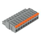 WAGO - 1-Leiter-Federleiste,Hebel,Push-in CAGE CLAMP®,grau