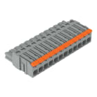 WAGO - 1-Leiter-Federleiste,Hebel,Push-in CAGE CLAMP®,grau