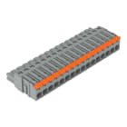 WAGO - 1-Leiter-Federleiste,Hebel,Push-in CAGE CLAMP®,grau