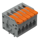 WAGO - Leiterplattenklemme,Hebel,1,5 mm²,grau