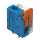 WAGO - Leiterplattenklemme,Hebel,1,5 mm²,weiß/blau