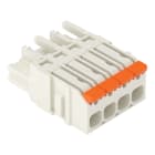 WAGO - 1-Leiter-Federleiste,Hebel,Push-in CAGE CLAMP®,lichtgrau