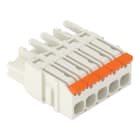 WAGO - 1-Leiter-Federleiste,Hebel,Push-in CAGE CLAMP®,lichtgrau