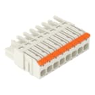 WAGO - 1-Leiter-Federleiste,Hebel,Push-in CAGE CLAMP®,lichtgrau