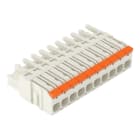 WAGO - 1-Leiter-Federleiste,Hebel,Push-in CAGE CLAMP®,lichtgrau