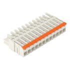 WAGO - 1-Leiter-Federleiste,Hebel,Push-in CAGE CLAMP®,lichtgrau