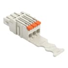 WAGO - 1-Leiter-Federleiste,Hebel,Push-in CAGE CLAMP®,lichtgrau