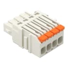 WAGO - 1-Leiter-Federleiste,Hebel,Push-in CAGE CLAMP®,lichtgrau