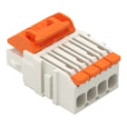 WAGO - 1-Leiter-Federleiste,Hebel,Push-in CAGE CLAMP®,lichtgrau