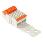 WAGO - 1-Leiter-Federleiste,Hebel,Push-in CAGE CLAMP®,lichtgrau