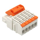 WAGO - 1-Leiter-Federleiste,Hebel,Push-in CAGE CLAMP®,lichtgrau