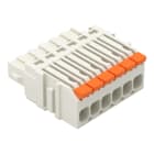 WAGO - 1-Leiter-Federleiste,Hebel,Push-in CAGE CLAMP®,lichtgrau
