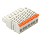 WAGO - 1-Leiter-Federleiste,Hebel,Push-in CAGE CLAMP®,lichtgrau