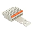 WAGO - 1-Leiter-Federleiste,Hebel,Push-in CAGE CLAMP®,lichtgrau